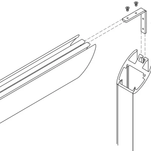 Giunzione piccola piegata per sistemi modulari