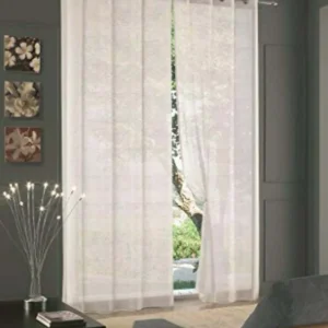 HOME COLLECTIONS - TENDA CON ANELLI GOA 140X290 CM BIANCO