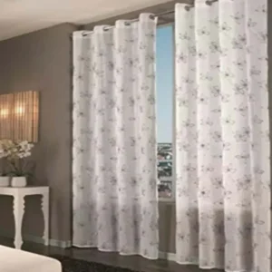 HOME COLLECTIONS - TENDA GIGLIO CON ANELLI 140X280CM GRIGIO