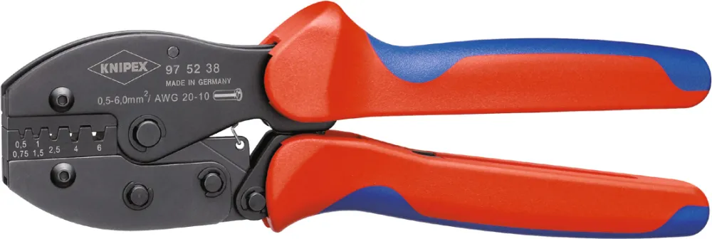 KNIPEX Pinza di serraggio per capicorda, Per sezione del filo: 6mm2