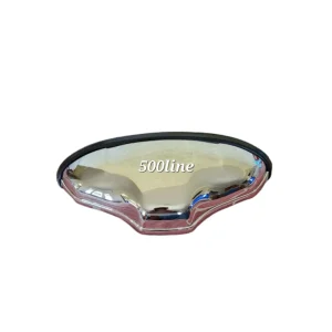 Luce Fanale Targa Fiat 500 F L R d'epoca cromata alta qualità completo di guarnizione