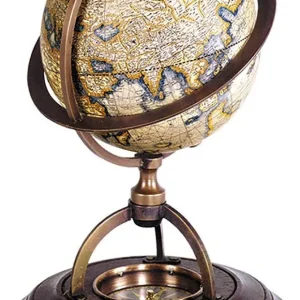 Mappamondo Terrestre Con Bussola