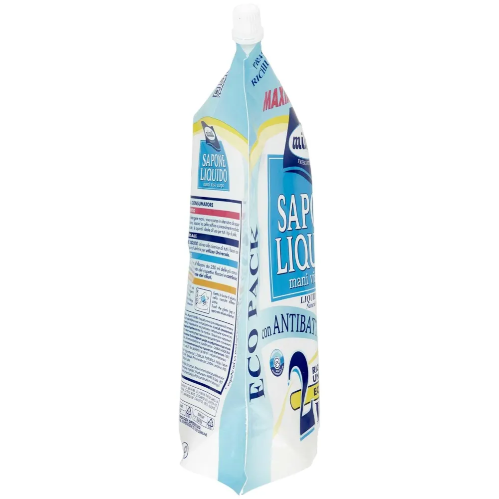 MIL MIL SAPONE LIQUIDO RICARICA BUSTA NUTRIENTE E DELICATO 2 LT