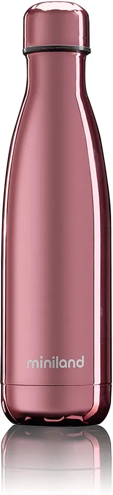 Miniland Bottiglia Termica Finitura Cromata Rose - 500ml
