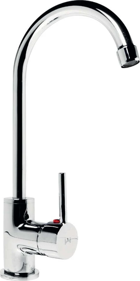 Miscelatore Monoforo Ottone per Lavello Cucina Berlino Erogazione Orientabile