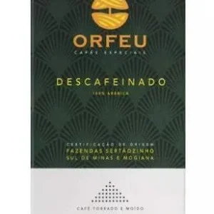 Orfeu Caffè Macinato Decaffeinato – 100% Arabica, Tostatura Scura, Note Ricche di Cioccolato – Processo Swiss Water® – 8.8...