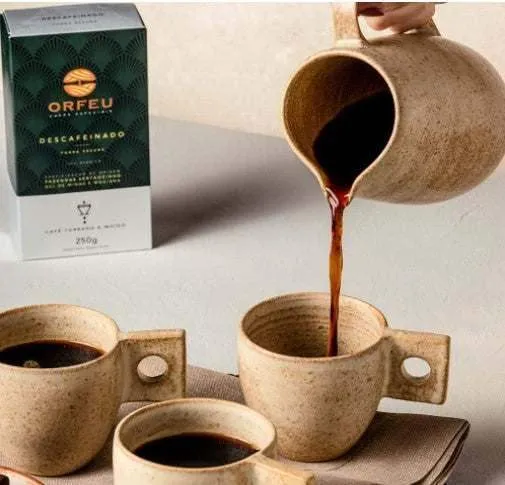 Orfeu Caffè Macinato Decaffeinato – 100% Arabica, Tostatura Scura, Note Ricche di Cioccolato – Processo Swiss Water® – 8.8...