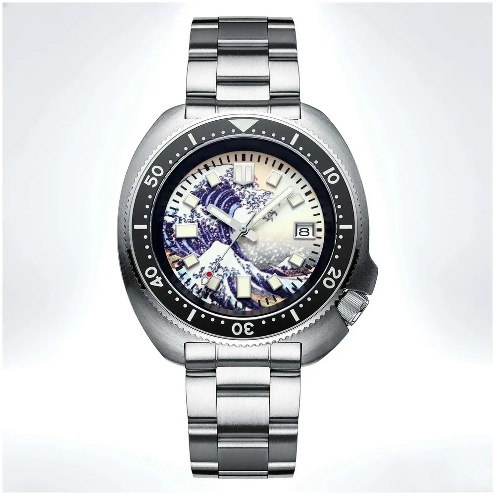 Orologio subacqueo ADDIESIVE con vetro zaffiro sintetico e quadrante luminoso 200M H8-Surf