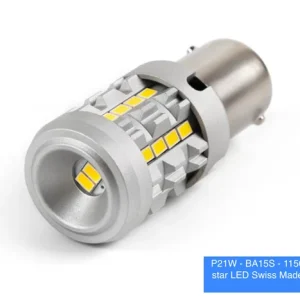 P21W - BA15S-1156 canbus star LED Swiss Made 12-30V luce di retromarcia 2 pz.