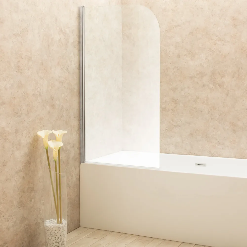 Parete Sopravasca Vetro da 80cm Reversibile Girevole e pieghevole