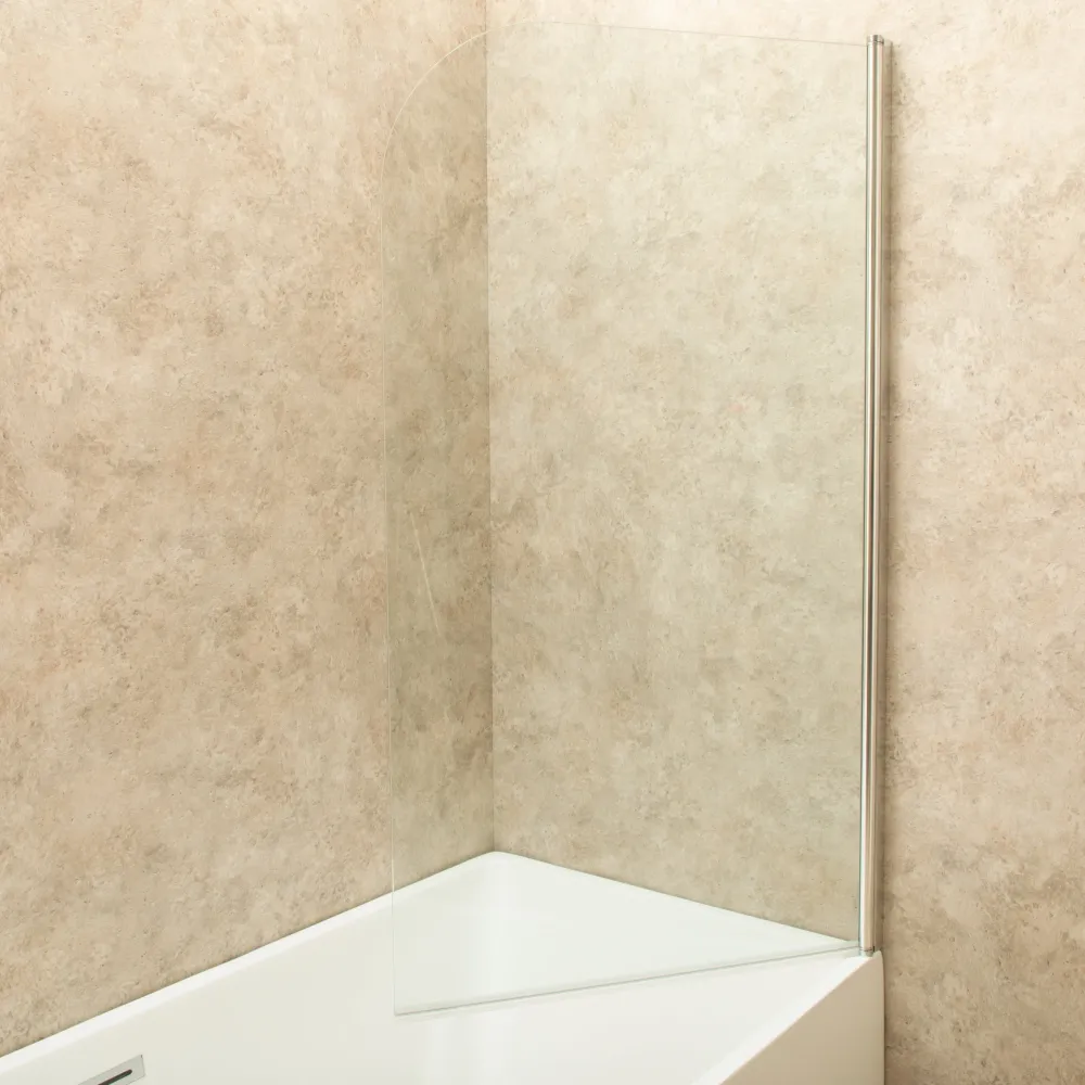 Parete Sopravasca Vetro da 80cm Reversibile Girevole e pieghevole