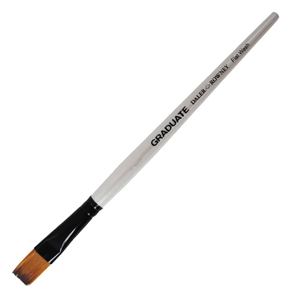 Pennello Sintetico Graduate Piatto Quadrato N.1 Manico Corto Daler Rowney