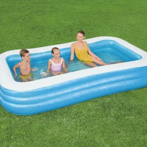Piscina gonfiabile rettangolare 3 anelli 305x183x56CM