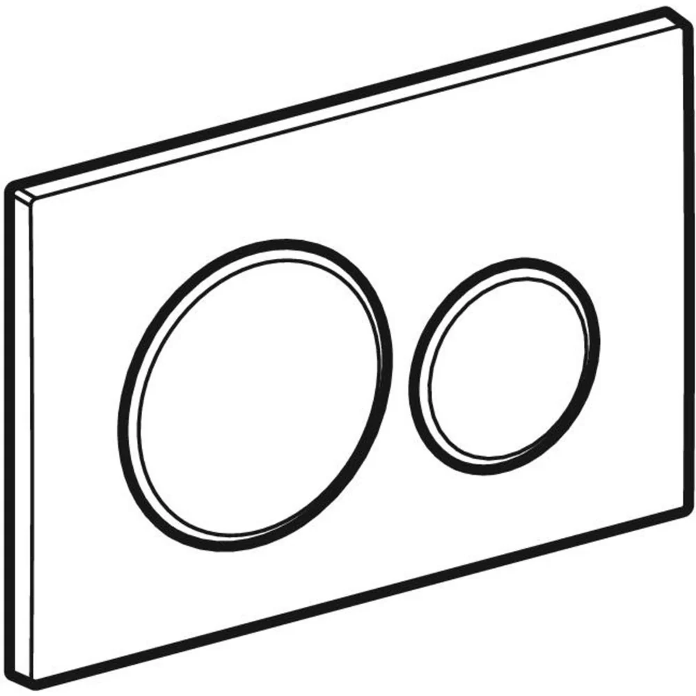 PLACCA DI COMANDO "SIGMA 20" Satinata/Cromata/Satinata*