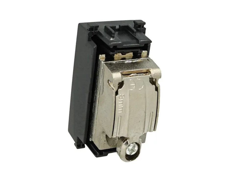 Presa TV passante maschio compatibile con Vimar Arke Nero