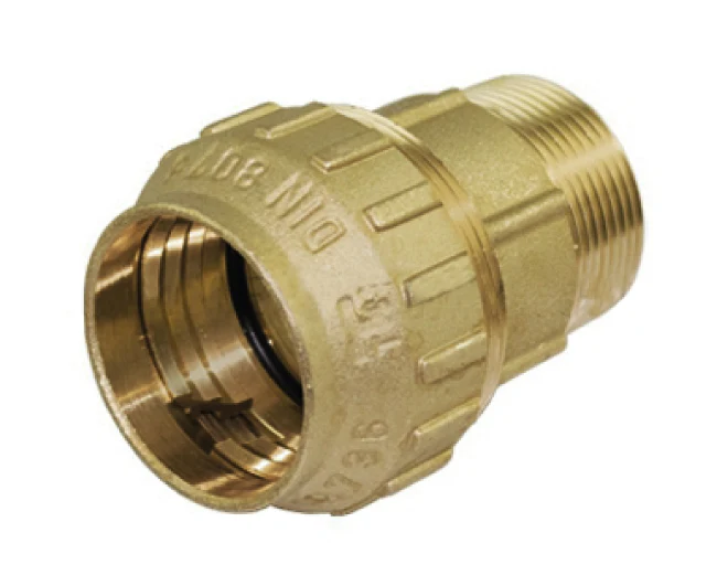 Raccordo Dritto Ottone Maschio Ø20X1/2 Tiemme Raccorderie Spa