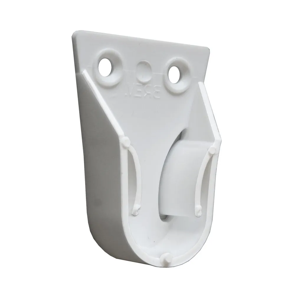 Reggitubo Laterale Per Tubo Tondo 18 Mm Colore Bianco Confezione 250 Pezzi Plastica Per Armadi Koncreto