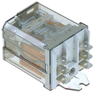 relè di potenza 230vac 16a 2no attacco faston maschio 6,3mm flangia