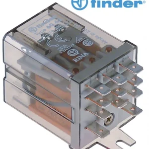 rele di potenza finder 230vac 10a 3co attacco faston maschio 4,8mm fissabile con viti