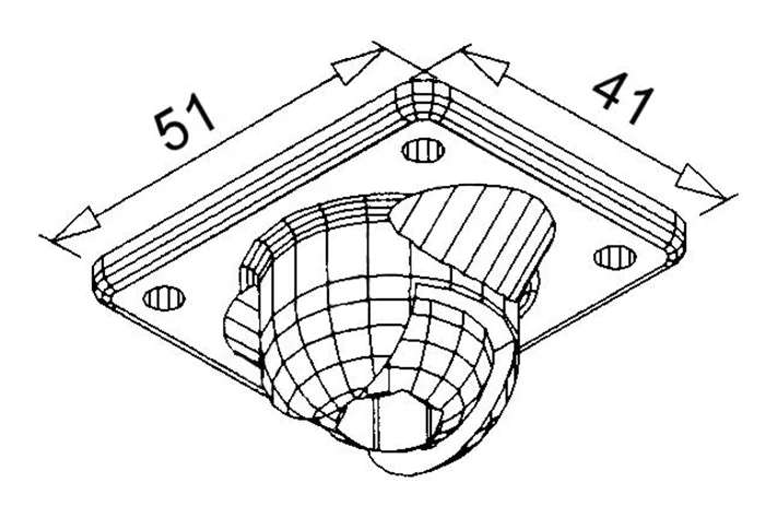 Scatole di derivazione poliammide per barra esagonale da 10 mm - Grigio
