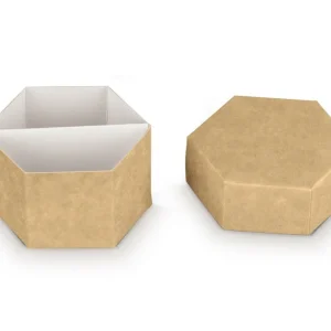 scatoline portaconfetti fai da te esagonale cm 6X4