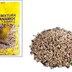 Set 2 Pz Busta Da 900gr Mangime Vitamine Cereali Semi Per Canarini Fringillidii