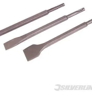 Set di scalpelli SDS Plus con manico esagonale robusto 3 pezzi offertissima silverline