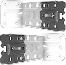 SUPPORTO LATERALE PER BINARIO TENDE 23-26CM ACCIAIO BIANCO