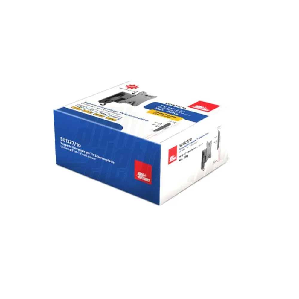Supporto tv da muro orientabile 13 - 27 pollici acciaio vesa 100 portata 20kg easyclick