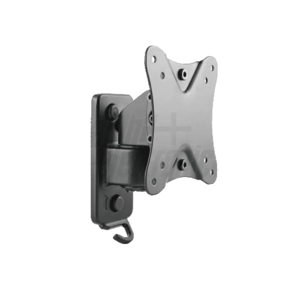 Supporto tv da muro orientabile 13 - 27 pollici acciaio vesa 100 portata 20kg easyclick