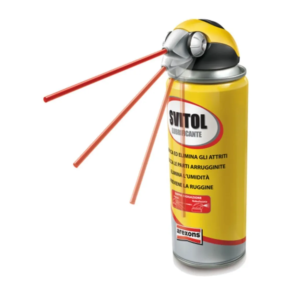 Svitol 250 ml lubrificante spray sbloccante testina orientabile penetrante protettivo