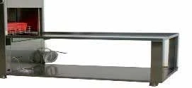 Tavolo laterale con ripiano inferiore mm 1000X670