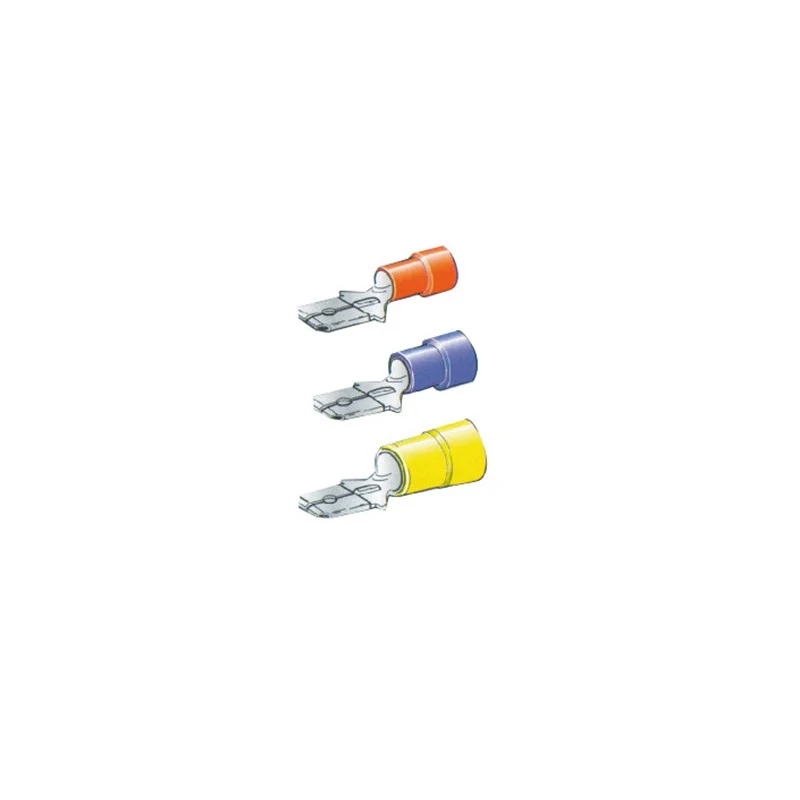 TERMINALE MASCHIO MM 6,3 ROSSO 10PZ - P204566 - CROSSEVEN