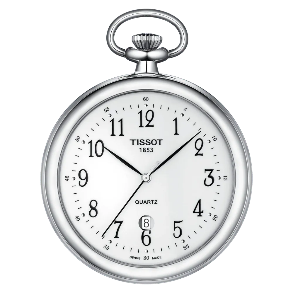 Tissot orologio da tasca Lepine 49mm quarzo bronzo finitura cromata T82.6.550.12