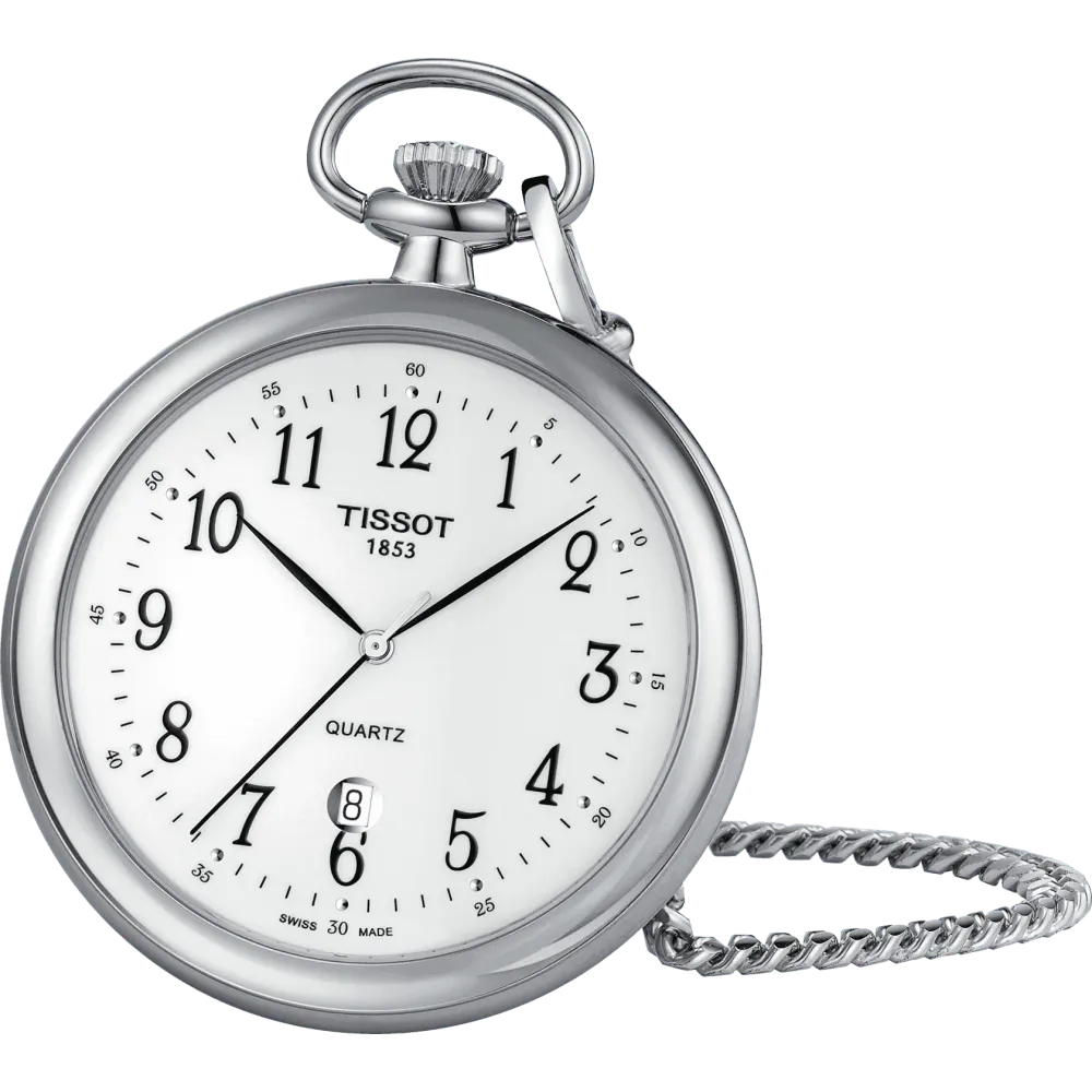 Tissot orologio da tasca Lepine 49mm quarzo bronzo finitura cromata T82.6.550.12