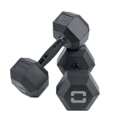 Toorx manubrio esagonale gommato nero 8 kg - AMEG-8