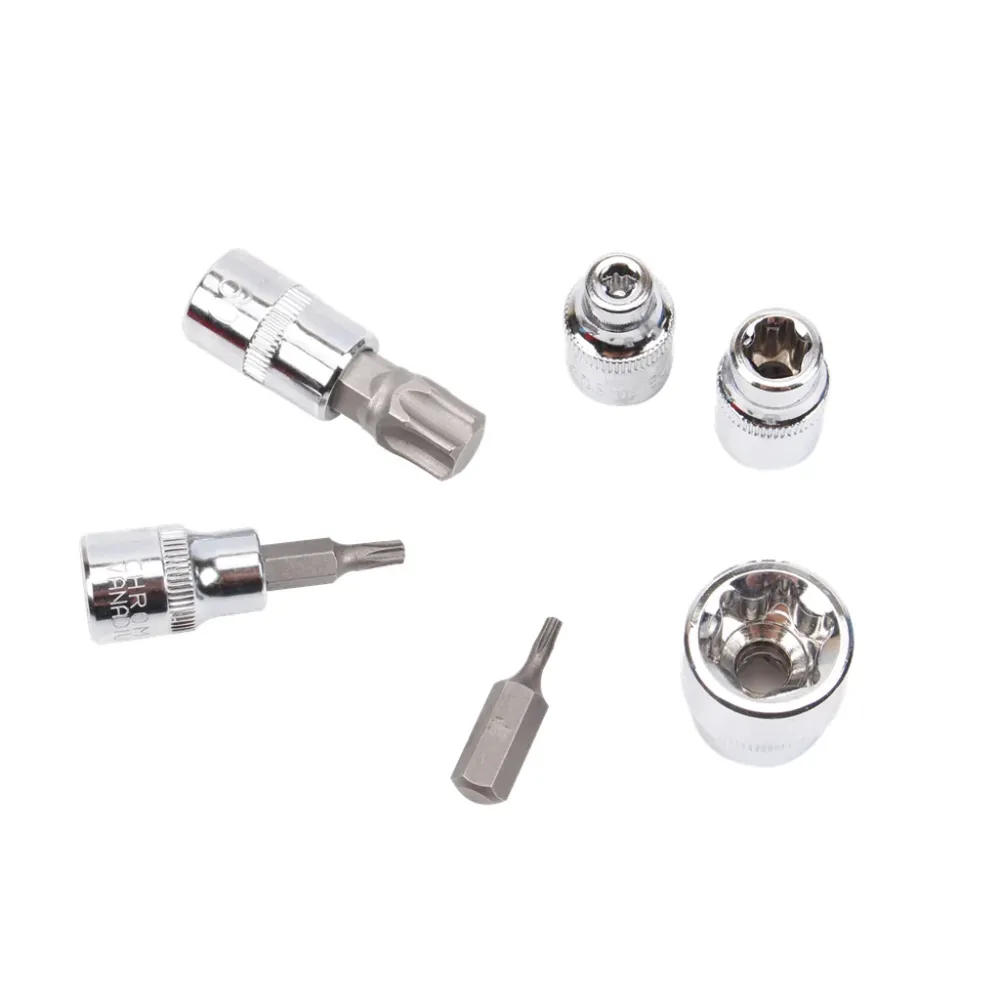 T-Star Torx Bit e set di utensili bussola CRV 5/16" 3/8" 34 pezzi