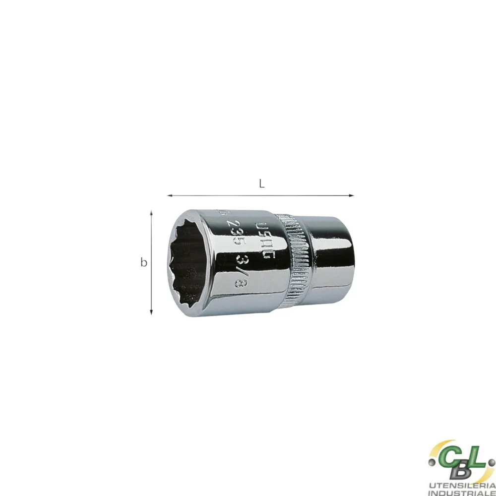USAG CHIAVE BUSSOLA CON BOCCA POLIGONALE 235 3/8" 8 mm