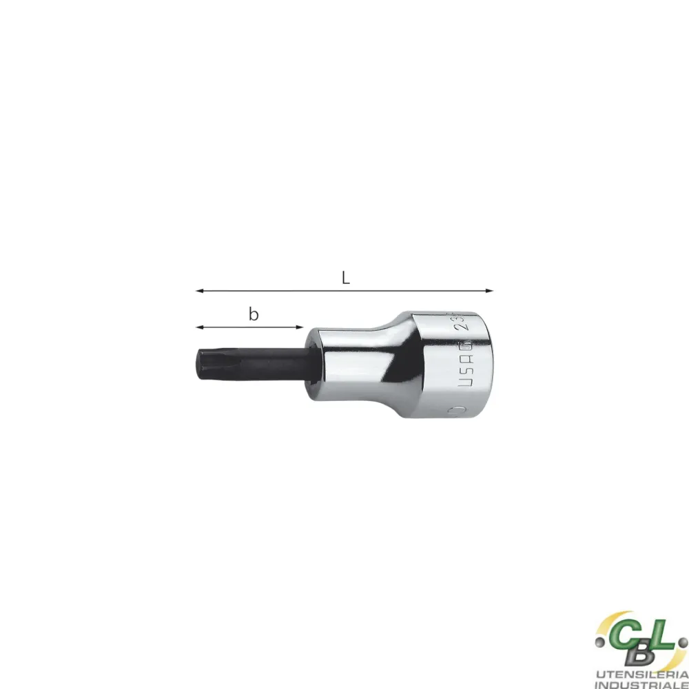USAG CHIAVE BUSSOLA PER VITI CON IMPRONTA TORX 233 1/2" NTX T70L