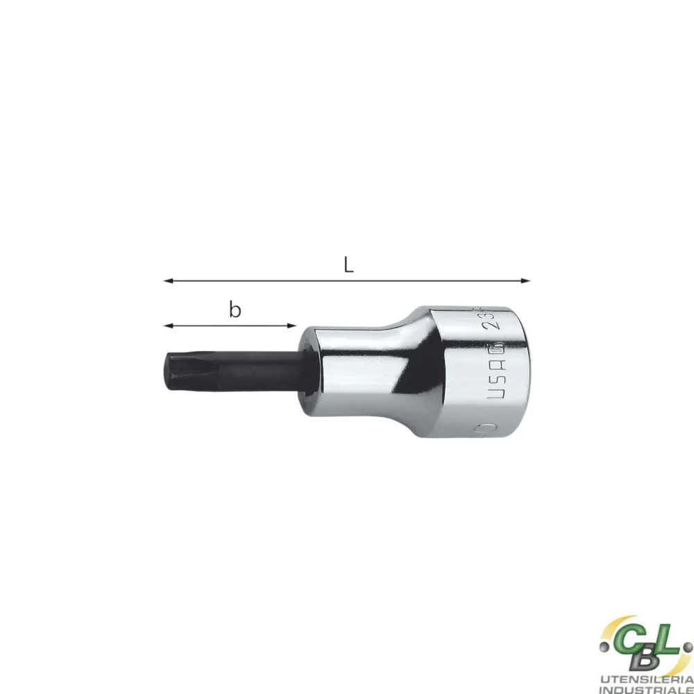 USAG CHIAVE BUSSOLA PER VITI CON IMPRONTA TORX 233 1/2 NTX T50