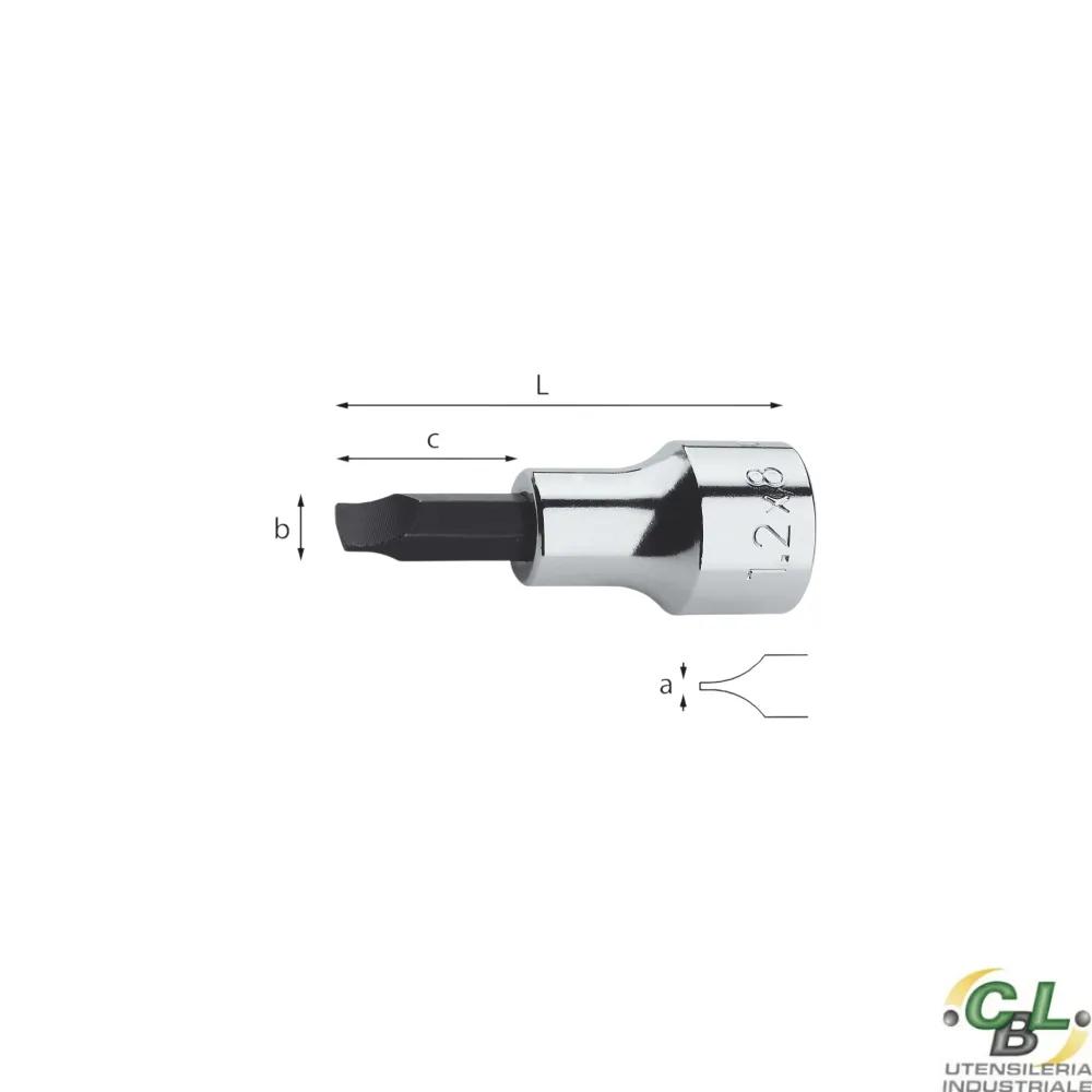 USAG CHIAVE BUSSOLA PER VITI CON INTAGLIO 231 3/8" N 0,8x5,5x24 mm