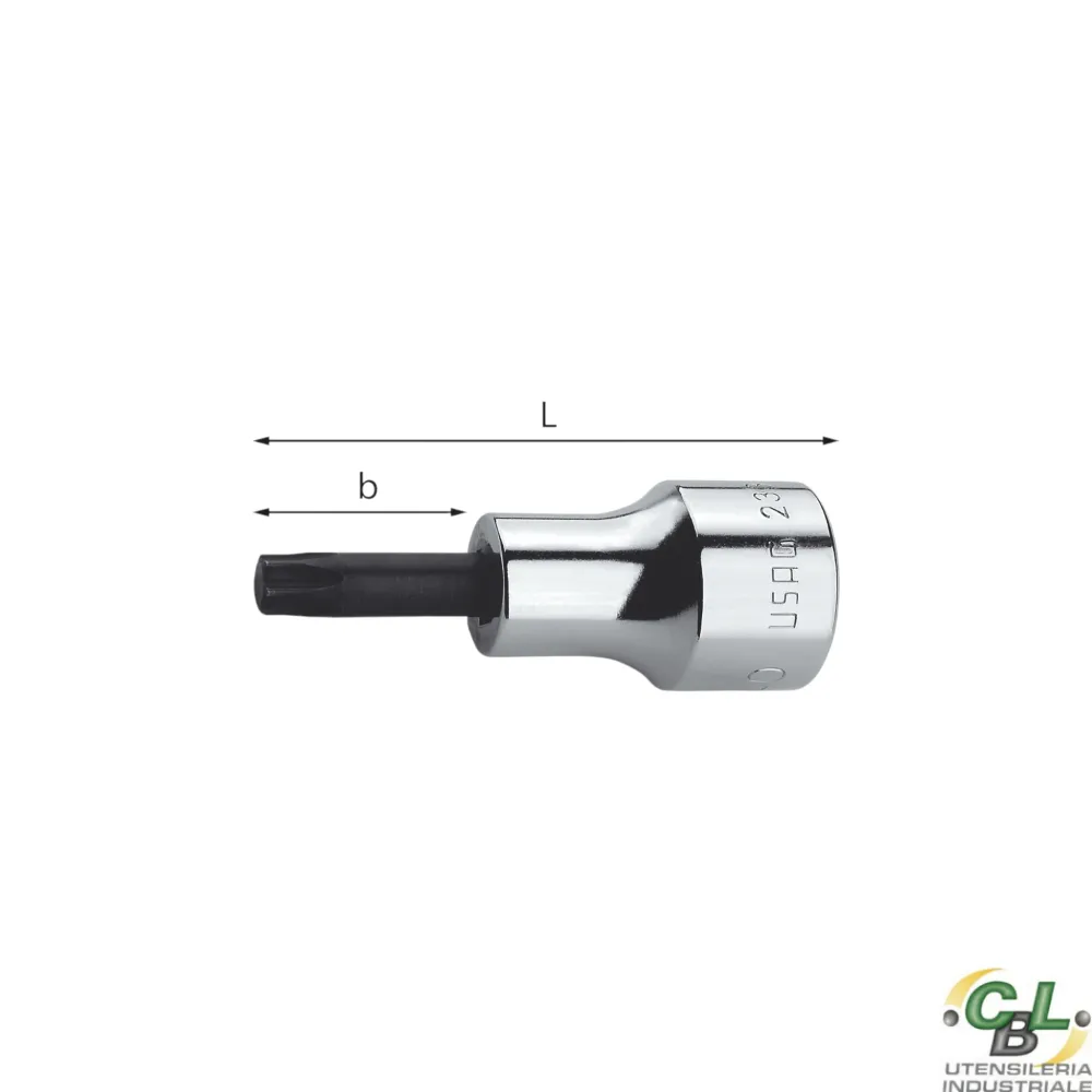USAG CHIAVE BUSSOLA PER VITI CON IMPRONTA TORX 233 1/2 NTX T45