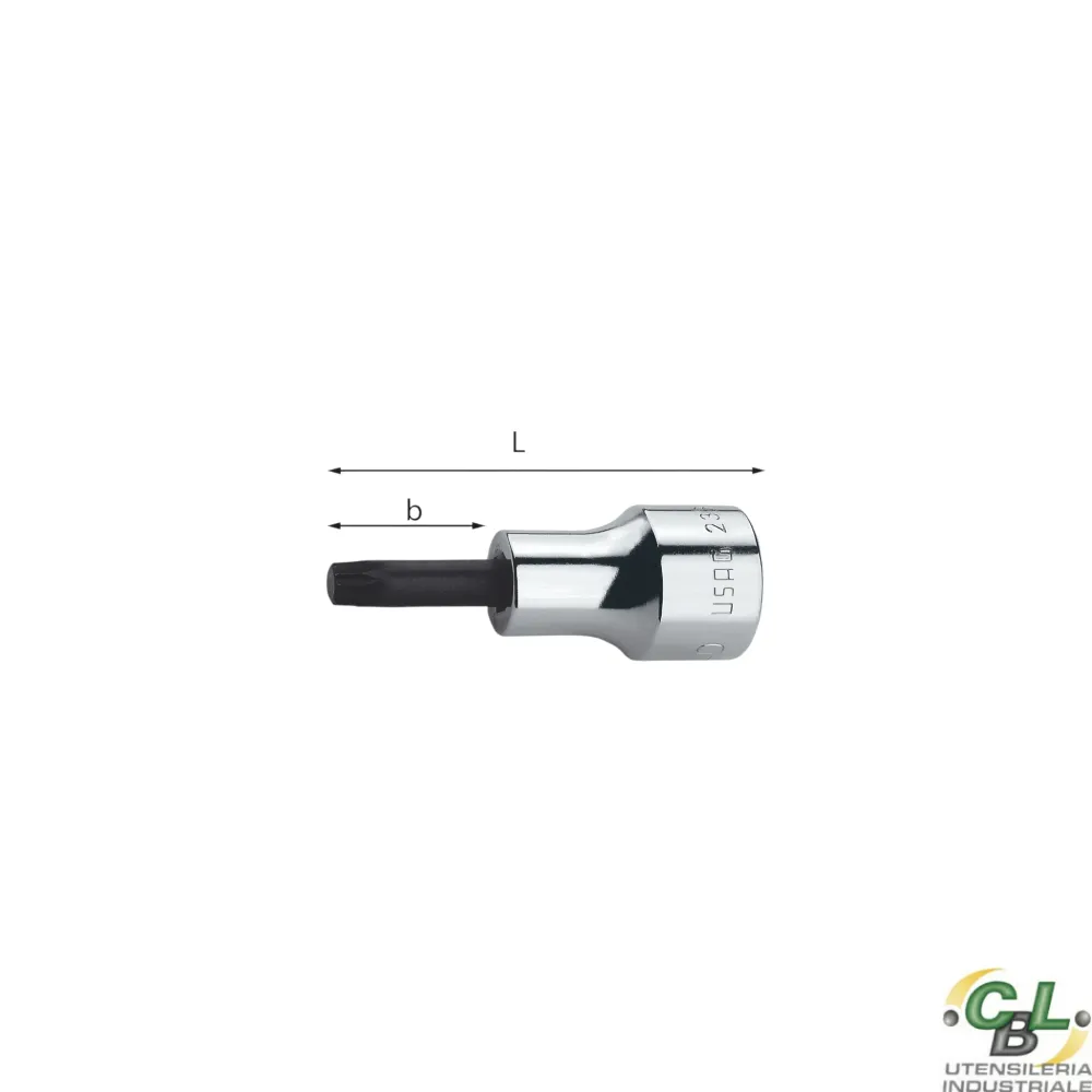 USAG CHIAVE BUSSOLA PER VITI CON IMPRONTA XZN 233 1/2" N°10L