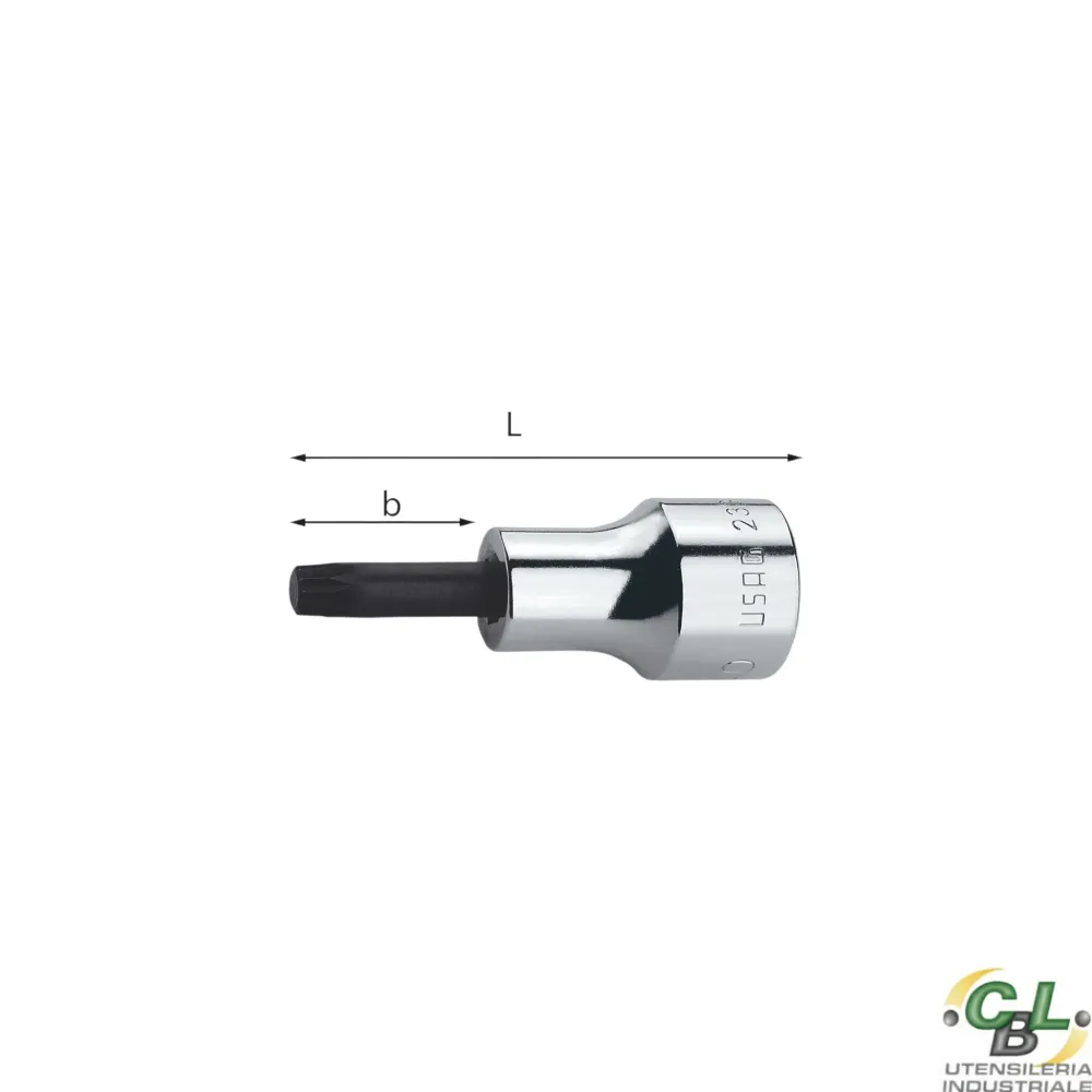 USAG CHIAVI BUSSOLA PER VITI CON IMPRONTA XZN 233 1/2" N°6 mm