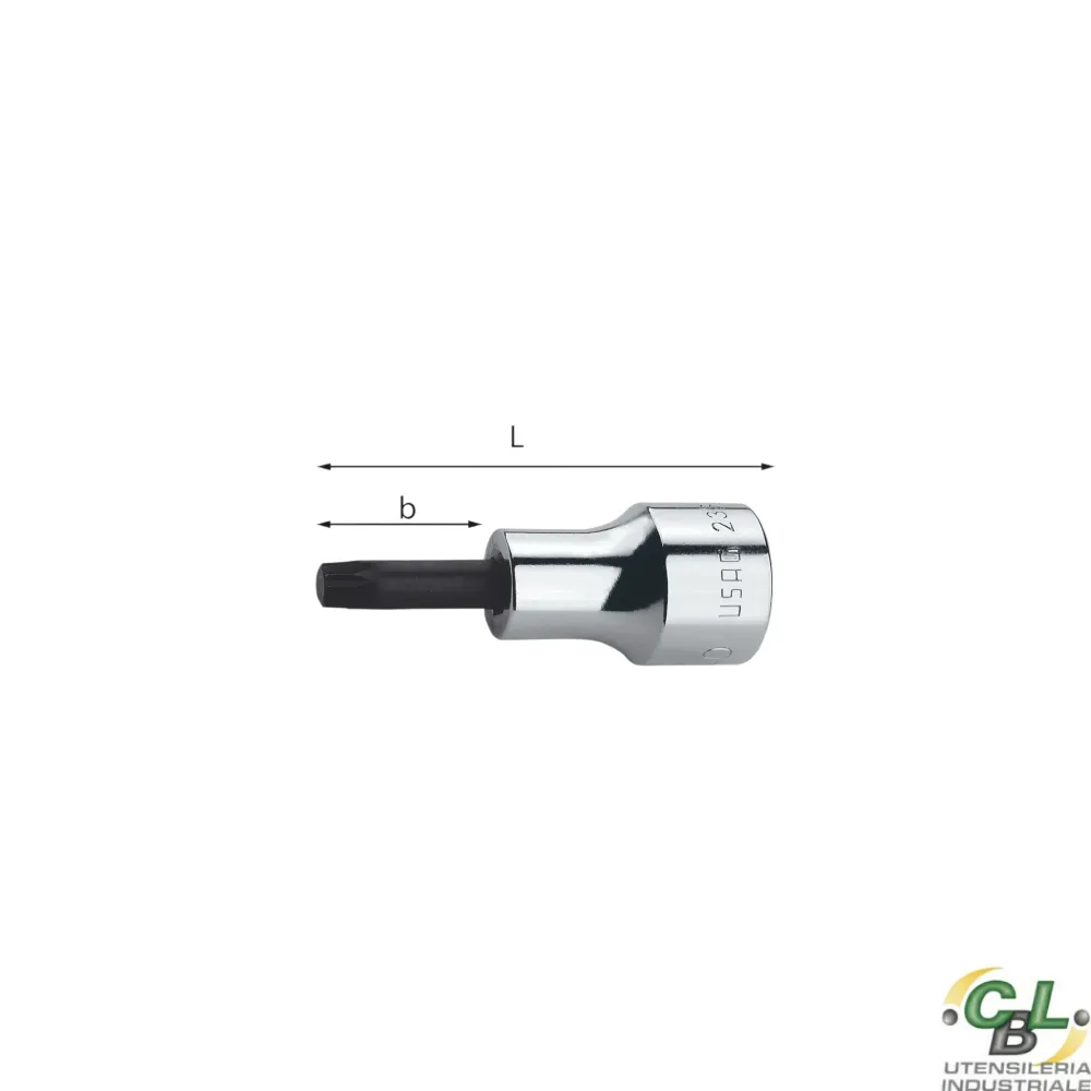 USAG CHIAVI BUSSOLA PER VITI CON IMPRONTA XZN 233 1/2" N°10 mm