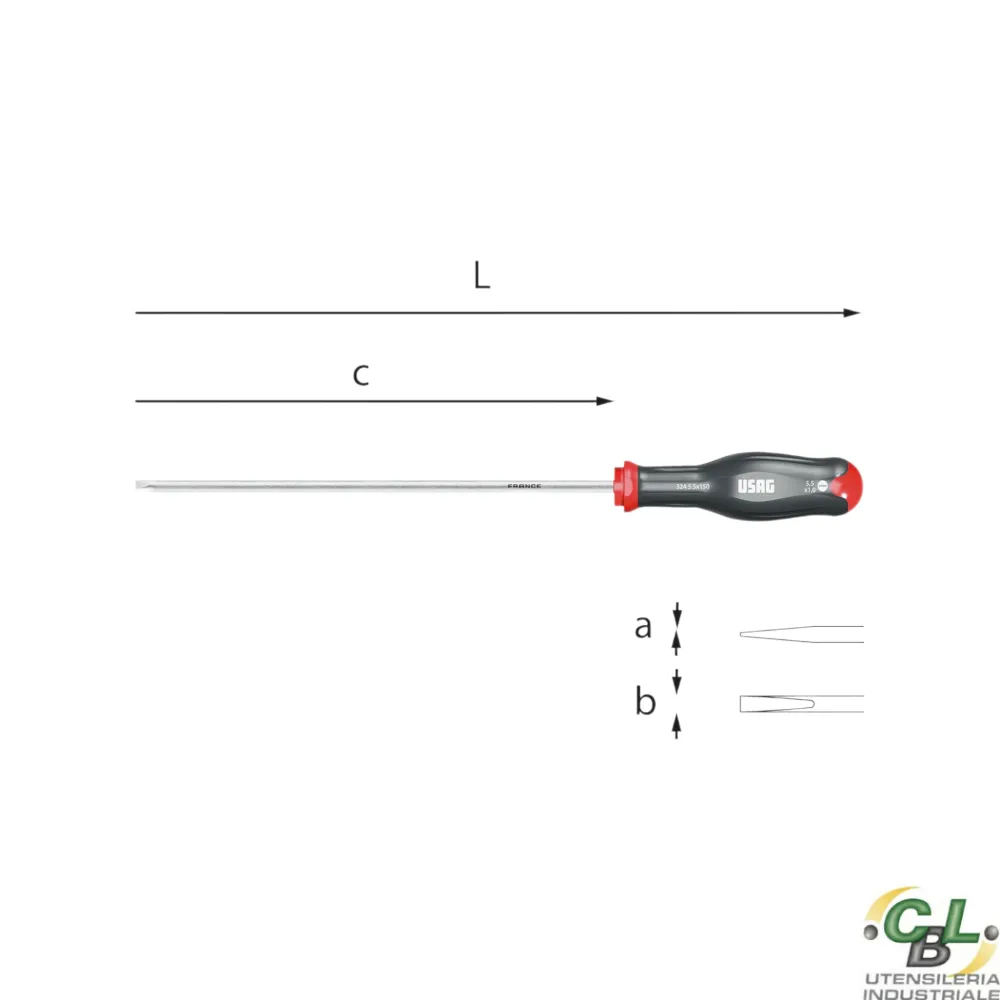 USAG GIRAVITE PER VITI CON INTAGLIO 324 L 0,6x3,5x250 mm