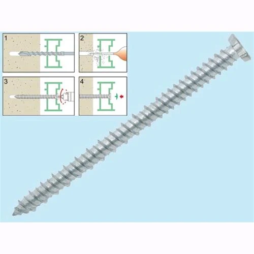 Viti per calcestruzzo testa svasata TPS Torx - Ø7,5 x L90 mm. - Conf. 100 pz