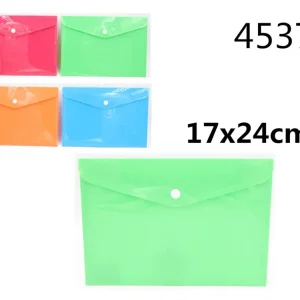 XFR45375 BUSTA PP CON BOTTONE 17x24CM
