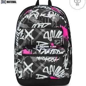 ZAINO Seven® REVERSIBILE NEW POCKETS CON EARPHONES WIRELESS - DOUBLE PINK STREET