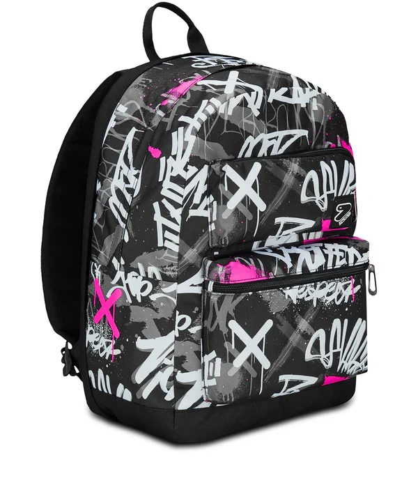 ZAINO Seven® REVERSIBILE NEW POCKETS CON EARPHONES WIRELESS - DOUBLE PINK STREET